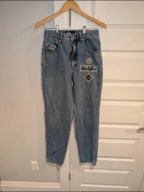 Vintage Y2K Men’s Patchwork Jeans – Retro Denim Pants